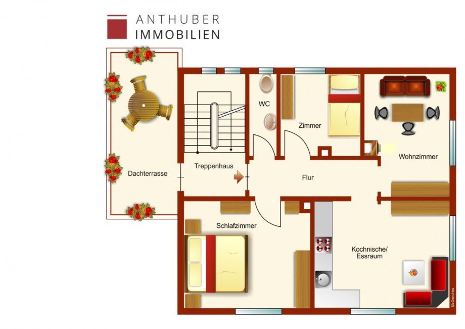 Grundriss OG Einfamilienhaus Affing