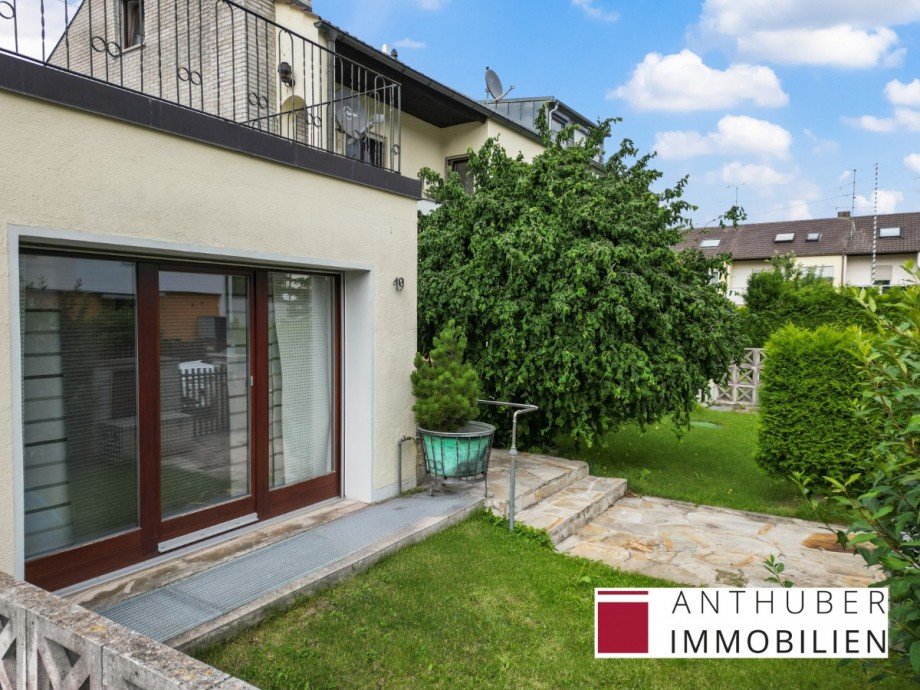 Garten Doppelhaush�lfte Augsburg