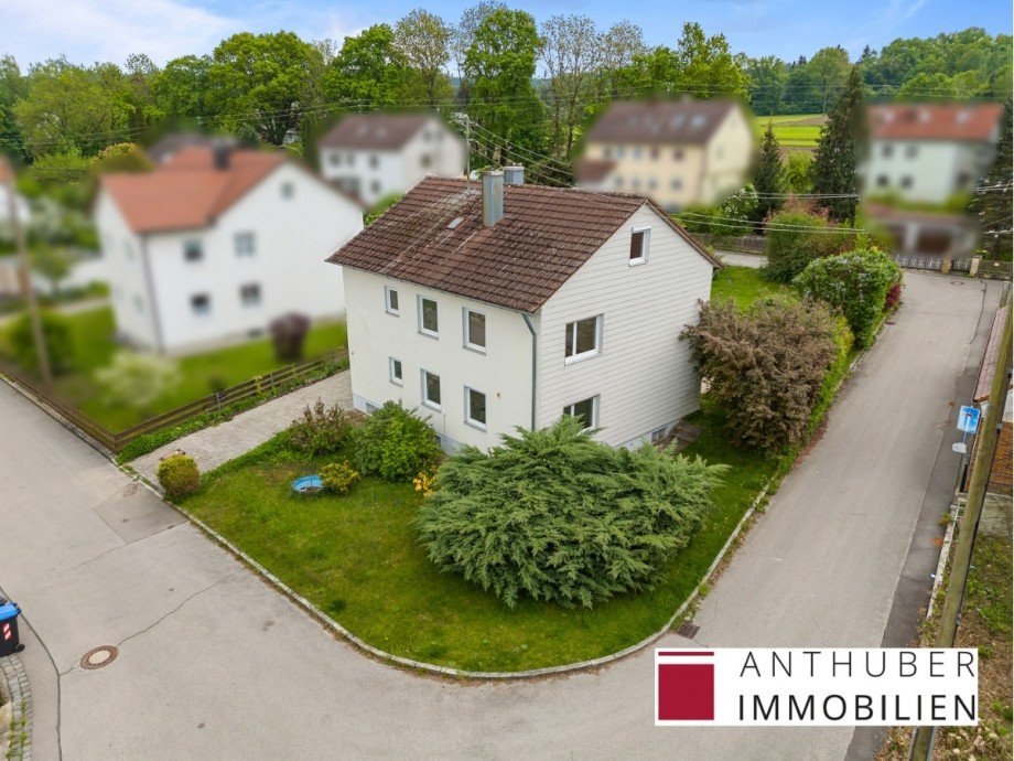 Blick auf das Grundst�ck Einfamilienhaus Gessertshausen