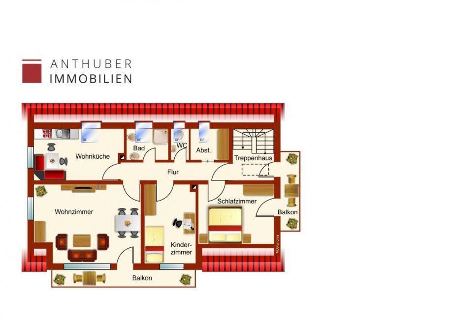 Grundriss Obergeschoss Zweifamilienhaus Meitingen