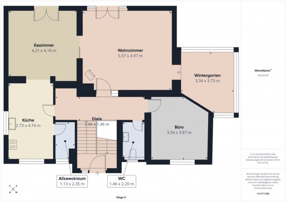 Grundriss EG Einfamilienhaus Affing