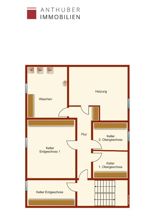 Grundriss Keller Mehrfamilienhaus Langweid am Lech