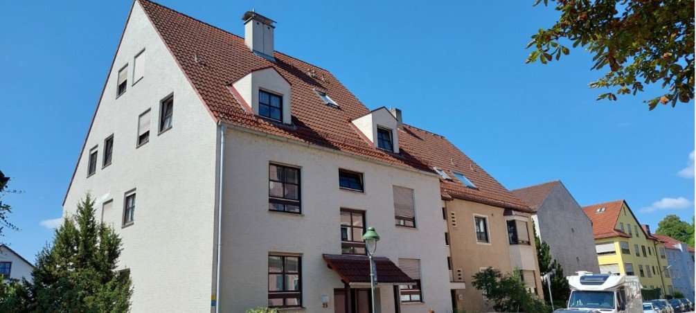 Hausansicht Etagenwohnung Augsburg