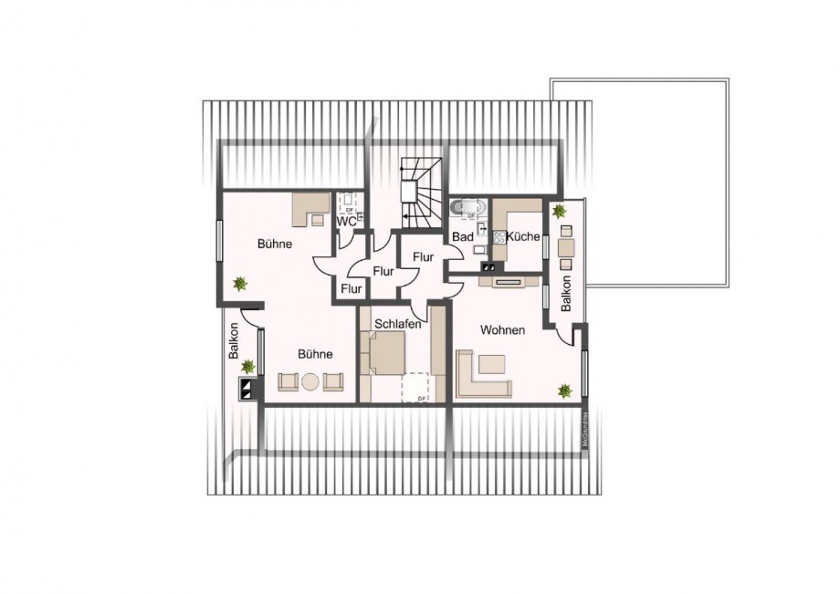 Grundriss Dachgeschoss Einfamilienhaus Crailsheim