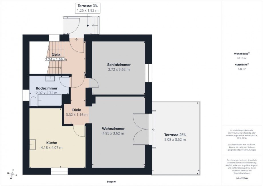Grundriss_EG Zweifamilienhaus Langweid am Lech