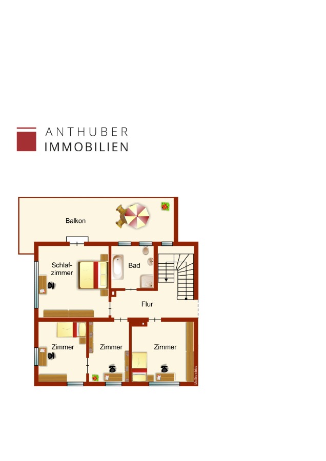 Grundriss OG Einfamilienhaus Mickhausen