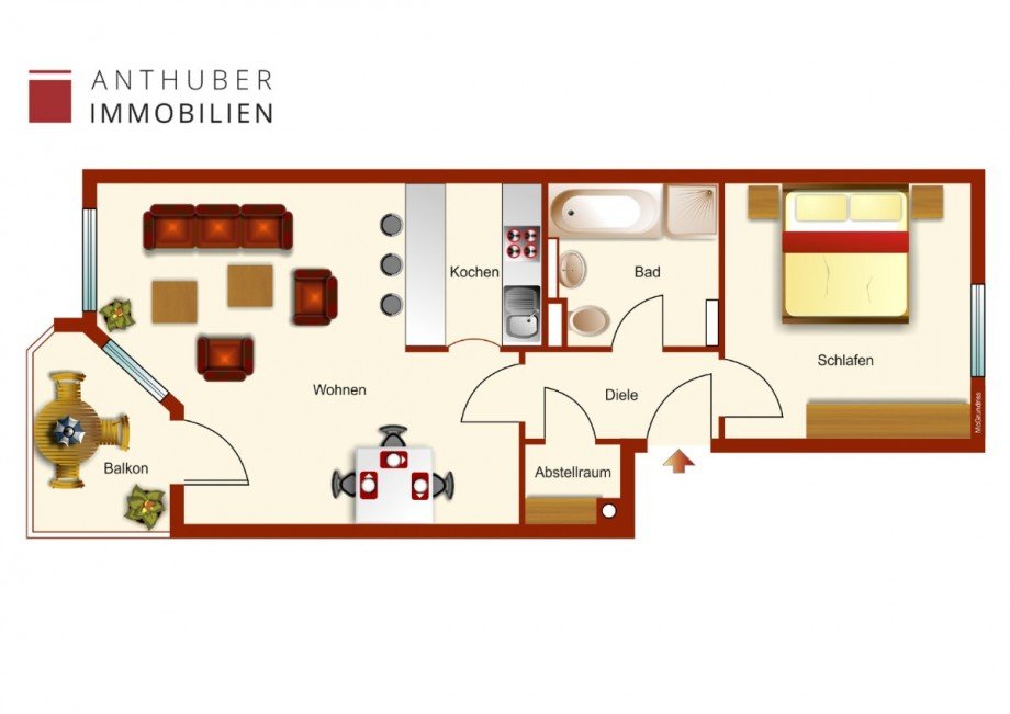Grundriss Etagenwohnung Augsburg