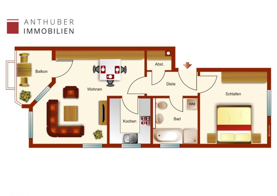Grundriss Etagenwohnung Augsburg