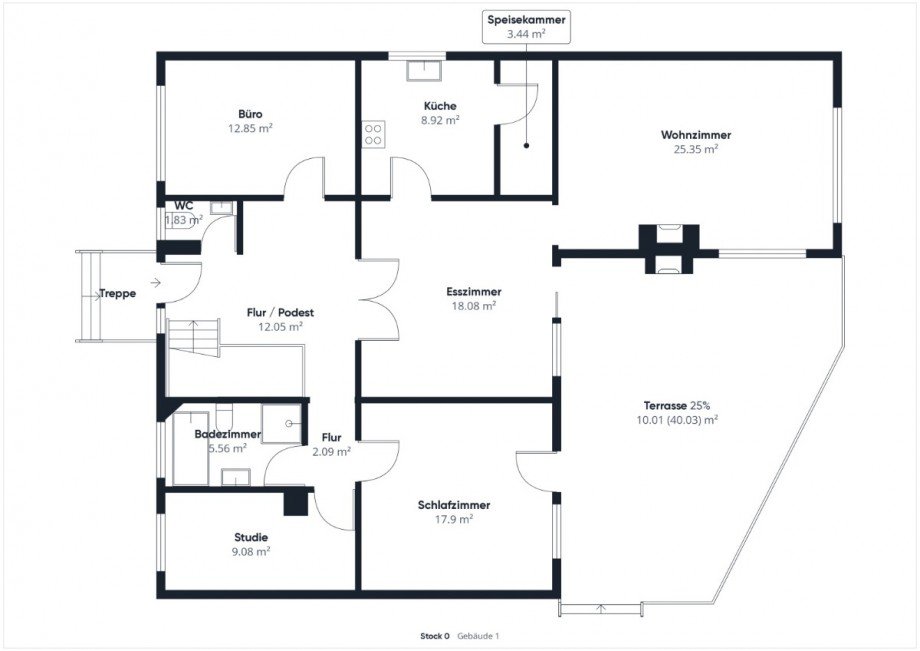 Grundriss EG Haus Obergriesbach