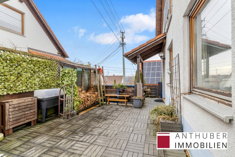 Terrasse Doppelhaush�lfte Welden