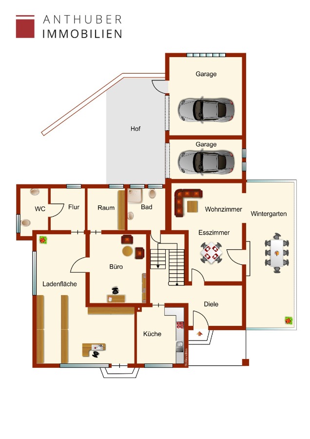 Grundriss EG Einfamilienhaus Mickhausen