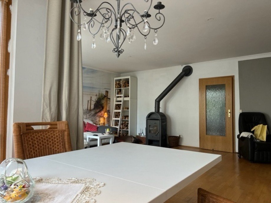 Blick auf den Schwedenofen Einfamilienhaus Welden