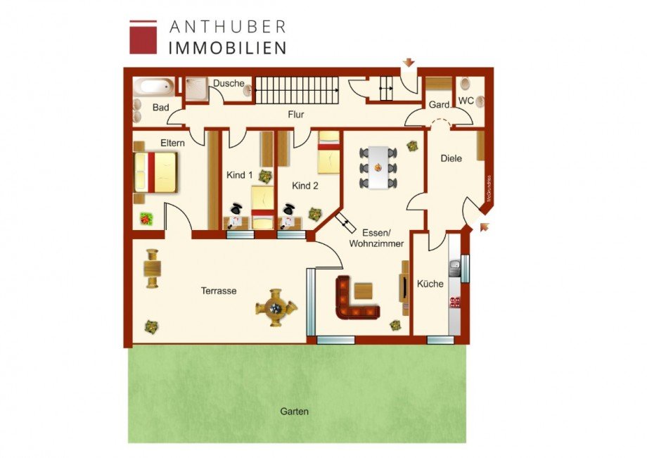 Grundriss Erdgeschoss Haus Neus��