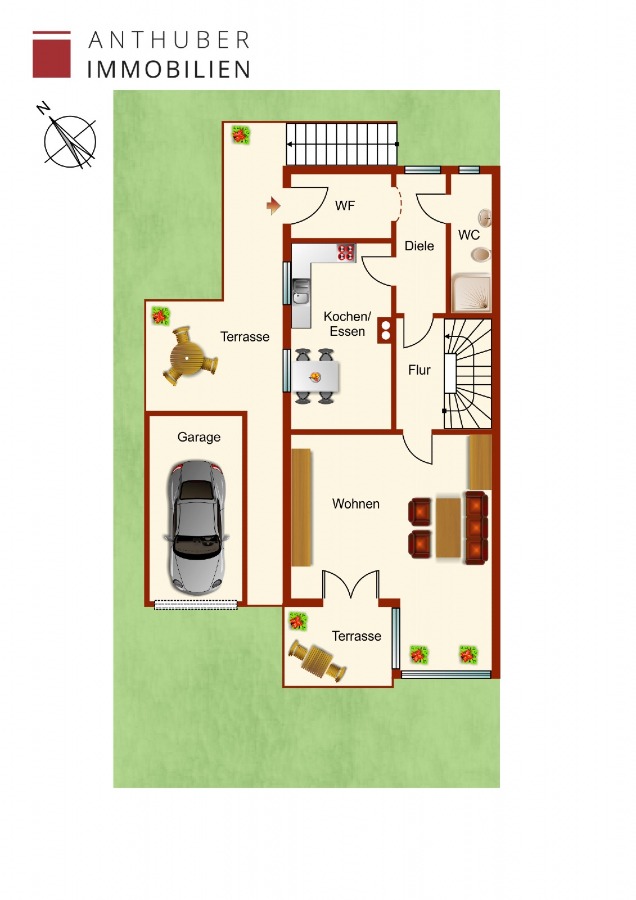 Grundriss EG Einfamilienhaus Welden
