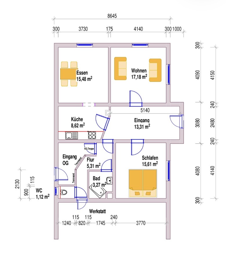 EG Zweifamilienhaus Nordendorf