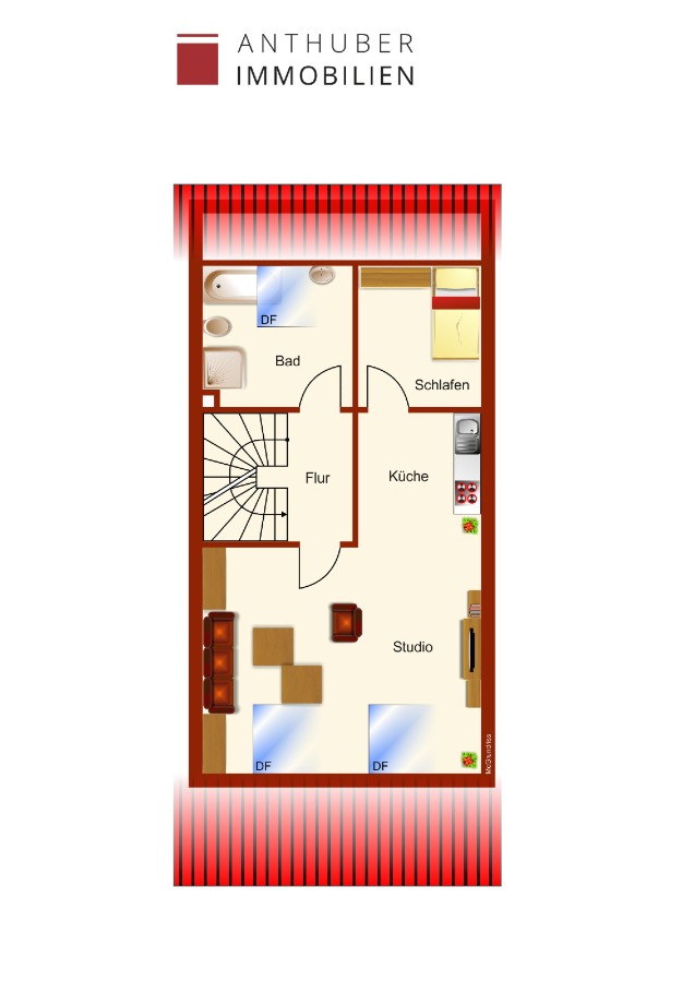 Dachgeschoss Reihenmittelhaus Germering