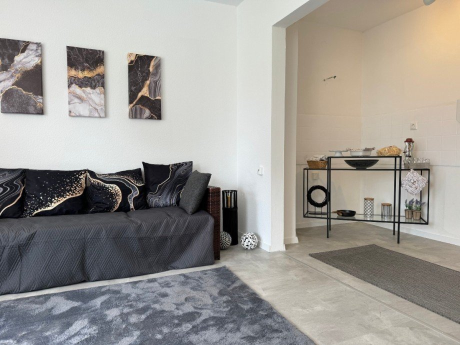 Blick in die K�che Etagenwohnung Augsburg