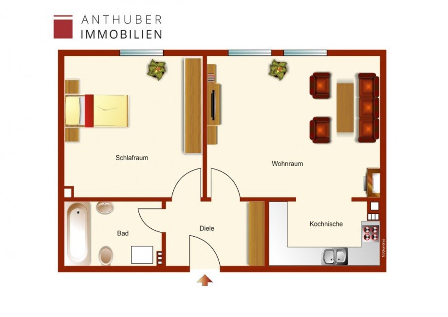 Grundriss Etagenwohnung Augsburg