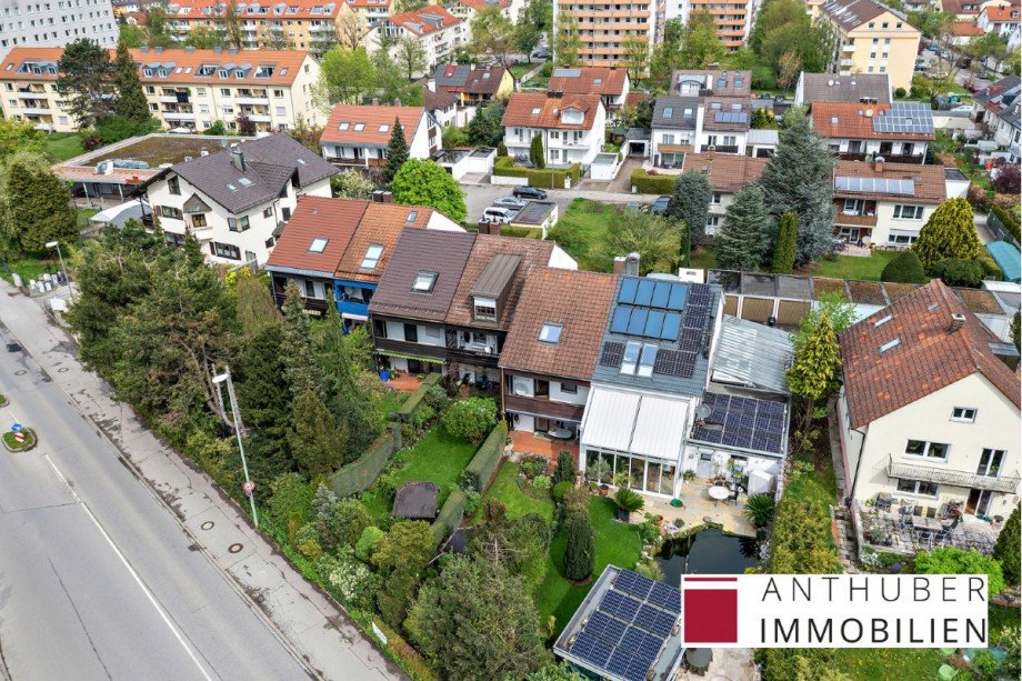 Luftbild Reihenmittelhaus Germering
