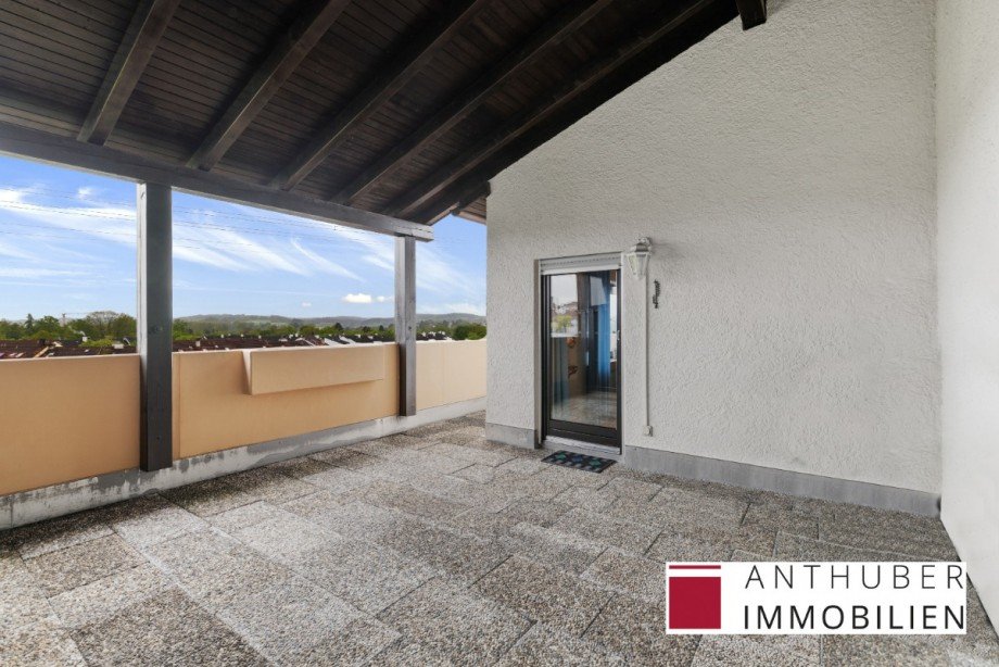 �berdachte Dachterrasse Penthousewohnung Neus��